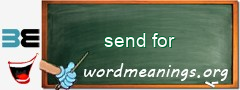 WordMeaning blackboard for send for